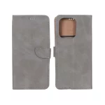 کیف چرمی موبایل مگنتی Xiaomi Redmi Note 13 4G - خاکستری