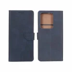 کیف چرمی موبایل مگنتی Xiaomi Redmi Note 14S / Note 13 Pro 4G / Poco M6 Pro 4G - سرمه ای