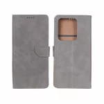 کیف چرمی موبایل مگنتی Xiaomi Redmi Note 14S / Note 13 Pro 4G / Poco M6 Pro 4G - خاکستری