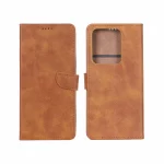 کیف چرمی موبایل مگنتی Xiaomi Redmi Note 14S / Note 13 Pro 4G / Poco M6 Pro 4G - عسلی