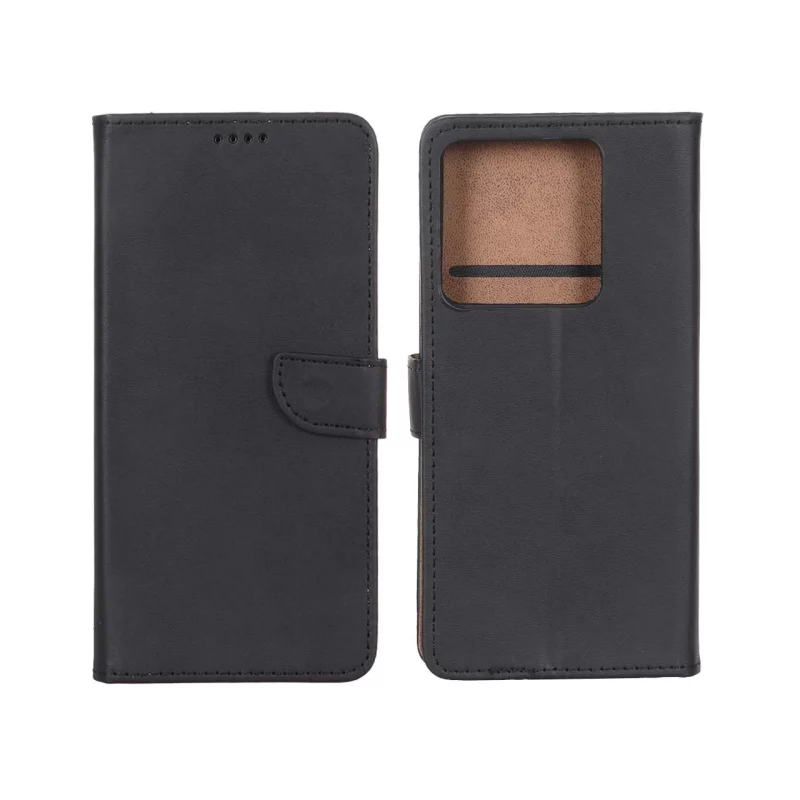 کیف چرمی موبایل مگنتی Xiaomi Redmi Note 13 Pro 5G / Poco X6 5G - مشکی - تصویر 2