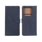 کیف چرمی موبایل مگنتی Xiaomi Redmi Note 13 Pro 5G / Poco X6 5G - سرمه ای