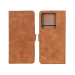 کیف چرمی موبایل مگنتی Xiaomi Redmi Note 13 Pro 5G / Poco X6 5G - عسلی