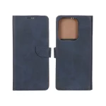 کیف چرمی موبایل مگنتی Xiaomi Redmi 15C / Poco C85 - سرمه ای