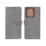 کیف چرمی موبایل مگنتی Xiaomi Redmi 15C / Poco C85 - خاکستری