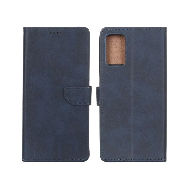 کیف چرمی موبایل مگنتی Xiaomi Poco M3 / Redmi 9T 4G - سرمه ای - تصویر 2
