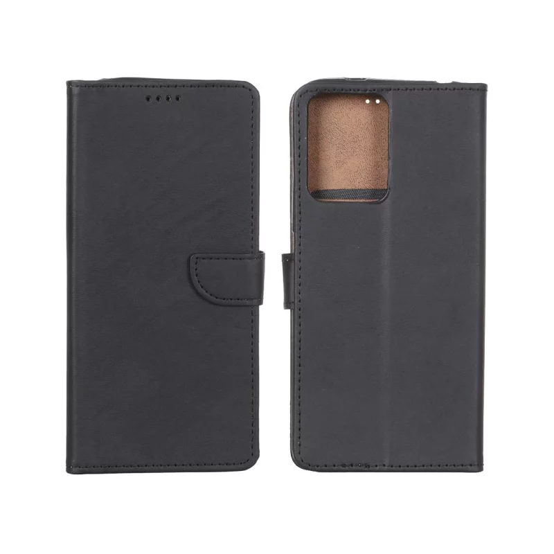 کیف چرمی موبایل مگنتی Xiaomi Redmi Note 12 4G - مشکی - تصویر 2