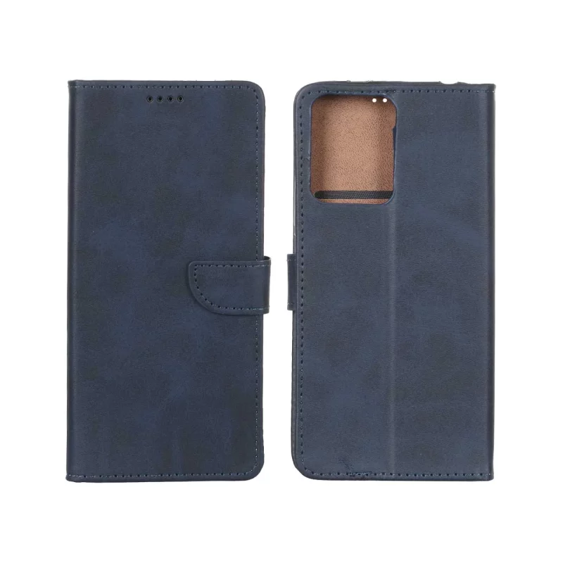کیف چرمی موبایل مگنتی Xiaomi Redmi Note 12 4G - سرمه ای - تصویر 2