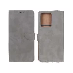 کیف چرمی موبایل مگنتی Xiaomi Redmi Note 12 4G - خاکستری