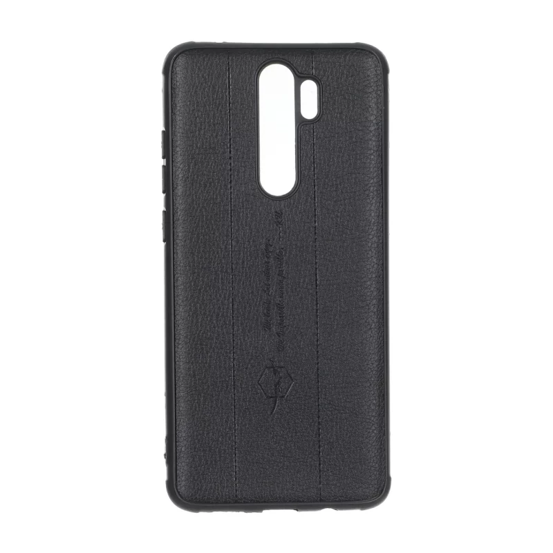 قاب چرمی Text طرح دوخت Xiaomi Redmi Note 8 Pro - مشکی - تصویر 2