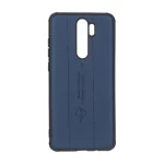 قاب چرمی Text طرح دوخت Xiaomi Redmi Note 8 Pro - سرمه ای