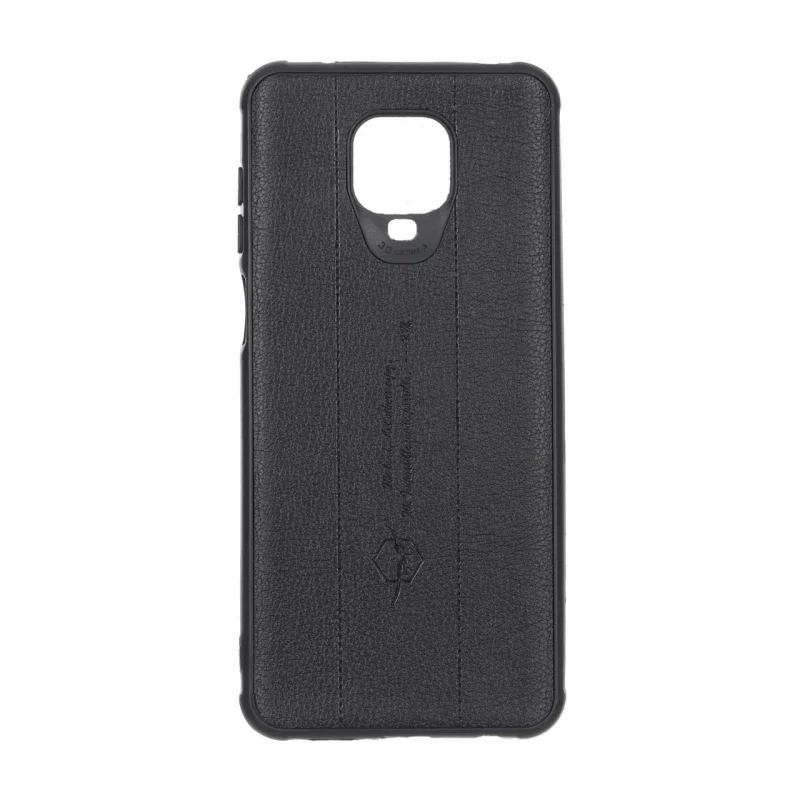 قاب چرمی Text طرح دوخت Xiaomi Redmi Note 9S / Redmi Note 9 Pro / Redmi Note 9 Pro Max - مشکی - تصویر 2