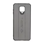 قاب چرمی Text طرح دوخت Xiaomi Redmi Note 9S / Redmi Note 9 Pro / Redmi Note 9 Pro Max - خاکستری