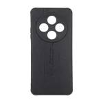 قاب چرمی Text طرح دوخت محافظ لنزدار Xiaomi Redmi 14C / Redmi A4 / Poco C75 - مشکی