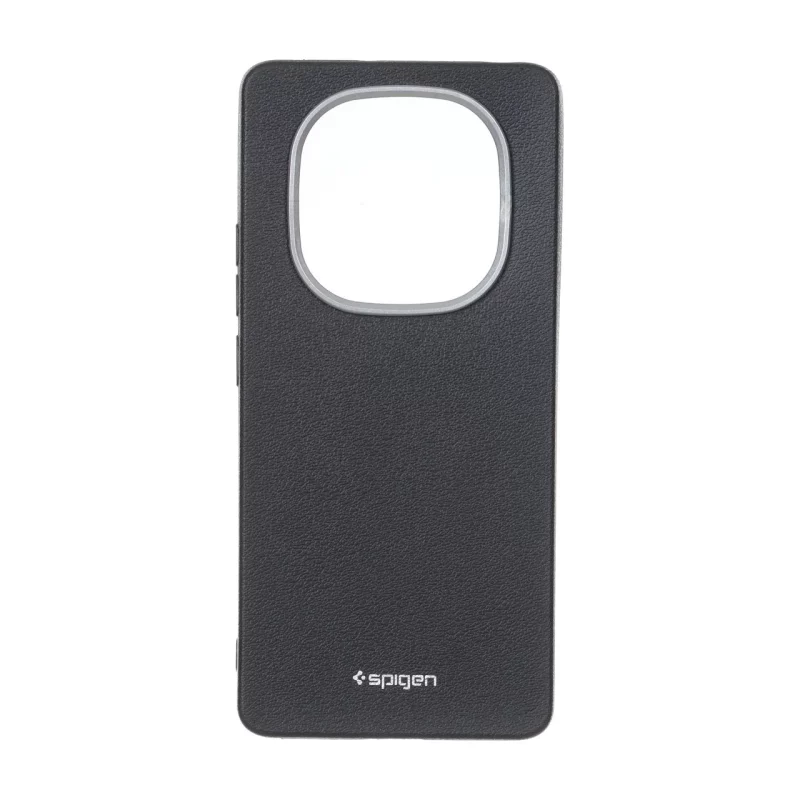 قاب Texture لوگودار Spigen مدل Xiaomi Redmi Note 14 Pro 4G - مشکی - تصویر 2
