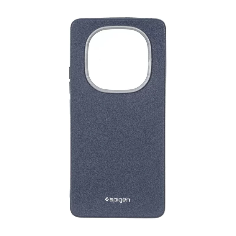 قاب Texture لوگودار Spigen مدل Xiaomi Redmi Note 14 Pro 4G - سرمه ای - تصویر 2