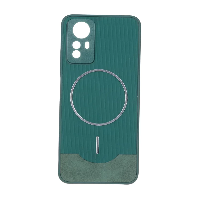 قاب Line Case جیر MagSafe فلزی محافظ لنزدار Xiaomi Redmi Note 12S - سبز - تصویر 2
