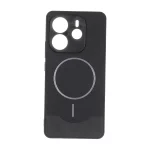قاب Line Case جیر MagSafe فلزی محافظ لنزدار Xiaomi Redmi Note 14 4G - مشکی