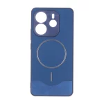 قاب Line Case جیر MagSafe فلزی محافظ لنزدار Xiaomi Redmi Note 14 4G - سرمه ای
