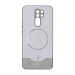 قاب Line Case جیر MagSafe فلزی محافظ لنزدار Xiaomi Redmi 9 / Redmi 9 Prime / Poco M2 - طوسی