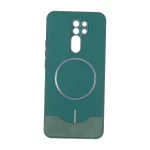 قاب Line Case جیر MagSafe فلزی محافظ لنزدار Xiaomi Redmi 9 / Redmi 9 Prime / Poco M2 - سبز