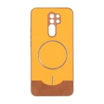قاب Line Case جیر MagSafe فلزی محافظ لنزدار Xiaomi Redmi 9 / Redmi 9 Prime / Poco M2 - نارنجی