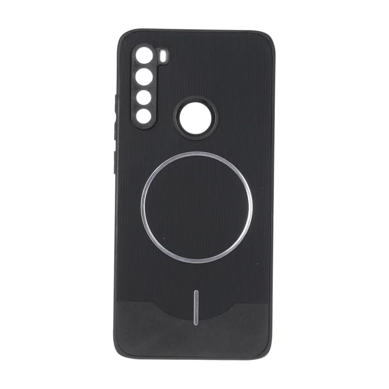 قاب Line Case جیر MagSafe فلزی محافظ لنزدار Xiaomi Redmi Note 8 - مشکی - تصویر 2