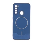 قاب Line Case جیر MagSafe فلزی محافظ لنزدار Xiaomi Redmi Note 8 - سرمه ای