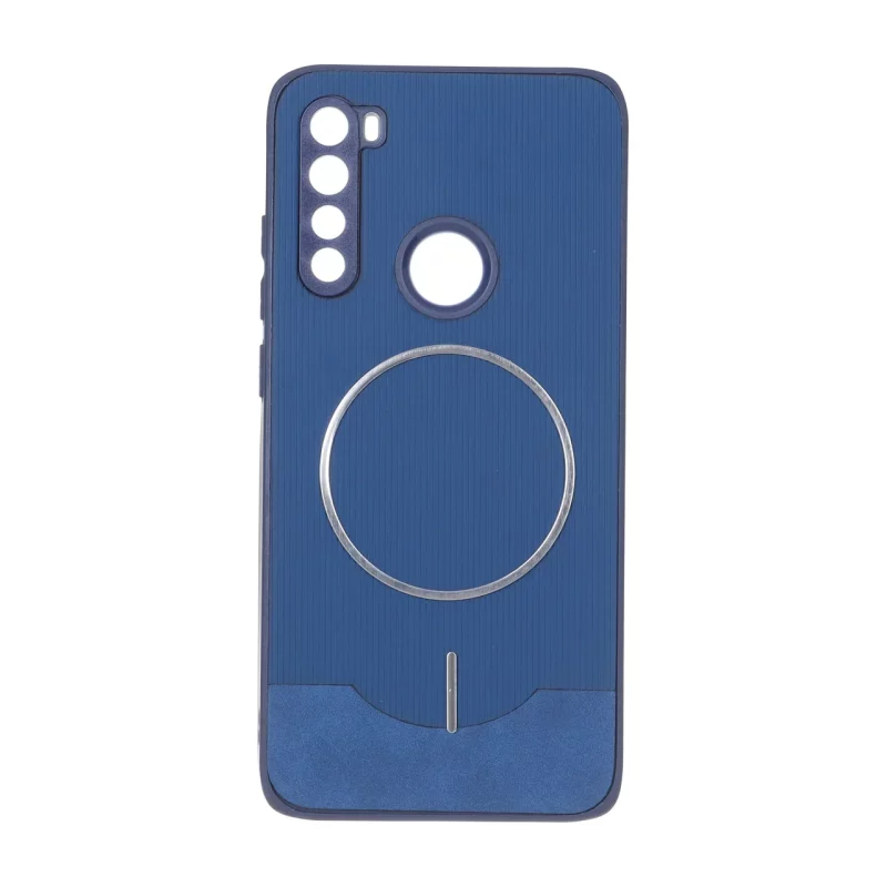 قاب Line Case جیر MagSafe فلزی محافظ لنزدار Xiaomi Redmi Note 8 - سرمه ای - تصویر 2