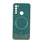 قاب Line Case جیر MagSafe فلزی محافظ لنزدار Xiaomi Redmi Note 8 - سبز