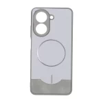 قاب Line Case جیر MagSafe فلزی محافظ لنزدار Xiaomi Redmi A5 / Poco C71 - طوسی
