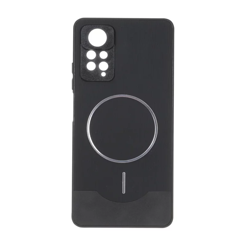 قاب Line Case جیر MagSafe فلزی محافظ لنزدار Xiaomi Redmi Note 12 Pro 4G / Redmi Note 11 Pro - مشکی - تصویر 2
