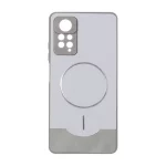 قاب Line Case جیر MagSafe فلزی محافظ لنزدار Xiaomi Redmi Note 12 Pro 4G / Redmi Note 11 Pro - طوسی