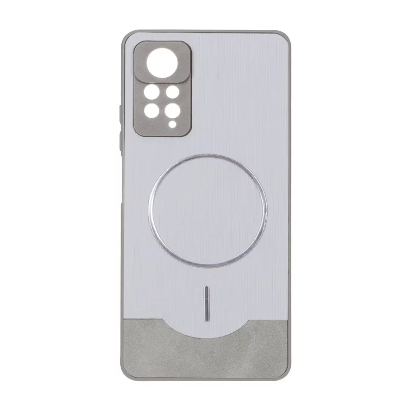 قاب Line Case جیر MagSafe فلزی محافظ لنزدار Xiaomi Redmi Note 12 Pro 4G / Redmi Note 11 Pro - طوسی - تصویر 2