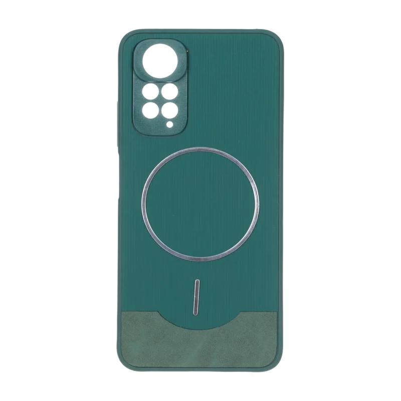 قاب Line Case جیر MagSafe فلزی محافظ لنزدار Xiaomi Redmi Note 11 4G / Redmi Note 11S - سبز - تصویر 2