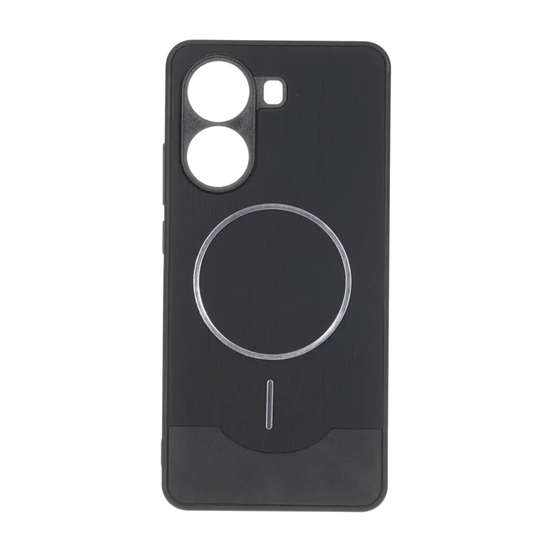 قاب Line Case جیر MagSafe فلزی محافظ لنزدار Xiaomi Poco X7 Pro - مشکی - تصویر 2