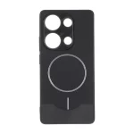قاب Line Case جیر MagSafe فلزی محافظ لنزدار Xiaomi Redmi Note 14S / Note 13 Pro 4G / Poco M6 Pro 4G - مشکی