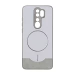 قاب Line Case جیر MagSafe فلزی محافظ لنزدار Xiaomi Redmi Note 8 Pro - طوسی