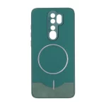 قاب Line Case جیر MagSafe فلزی محافظ لنزدار Xiaomi Redmi Note 8 Pro - سبز