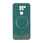 قاب Line Case جیر MagSafe فلزی محافظ لنزدار Xiaomi Redmi Note 9 / Redmi 10X 5G / Redmi 10X Pro 5G - سبز