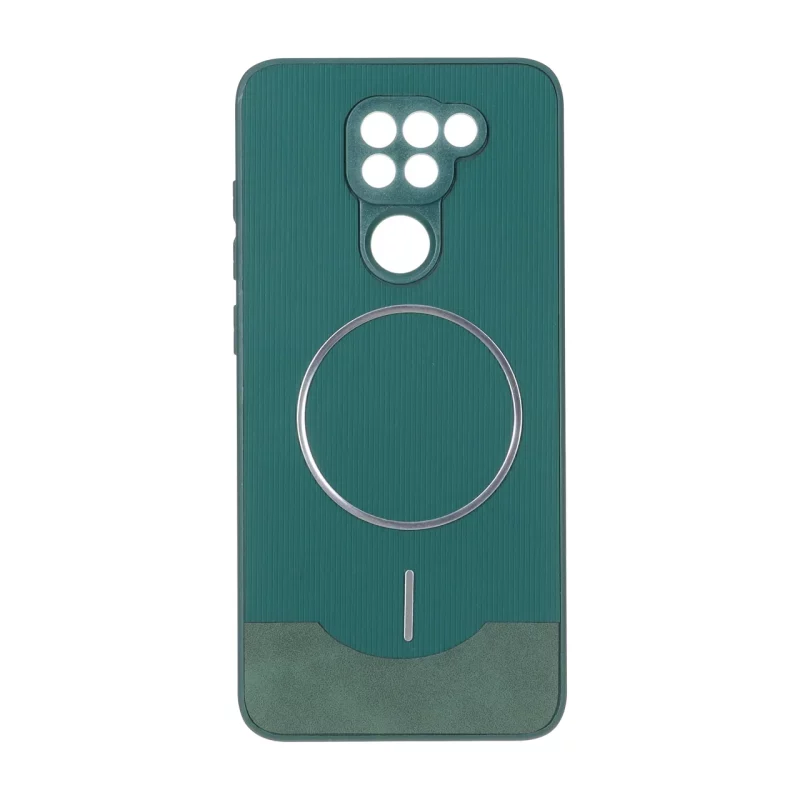قاب Line Case جیر MagSafe فلزی محافظ لنزدار Xiaomi Redmi Note 9 / Redmi 10X 5G / Redmi 10X Pro 5G - سبز - تصویر 2