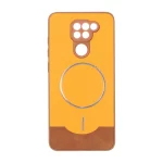 قاب Line Case جیر MagSafe فلزی محافظ لنزدار Xiaomi Redmi Note 9 / Redmi 10X 5G / Redmi 10X Pro 5G - نارنجی