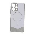 قاب Line Case جیر MagSafe فلزی محافظ لنزدار Xiaomi Redmi 12 / Poco M6 Pro 5G - طوسی