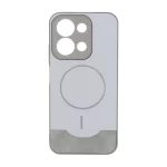 قاب Line Case جیر MagSafe فلزی محافظ لنزدار Xiaomi Redmi 15C / Poco C85 - طوسی