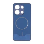 قاب Line Case جیر MagSafe فلزی محافظ لنزدار Xiaomi Redmi Note 13 4G - سرمه ای