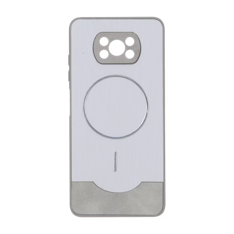 قاب Line Case جیر MagSafe فلزی محافظ لنزدار Xiaomi Poco X3 / Poco X3 Pro / Poco X3 NFC - طوسی - تصویر 2