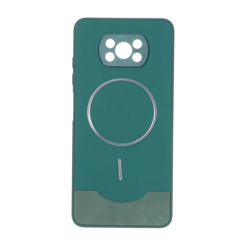 قاب Line Case جیر MagSafe فلزی محافظ لنزدار Xiaomi Poco X3 / Poco X3 Pro / Poco X3 NFC - سبز - تصویر 2