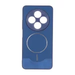 قاب Line Case جیر MagSafe فلزی محافظ لنزدار Xiaomi Redmi 14C / Redmi A4 / Poco C75 - سرمه ای