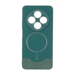 قاب Line Case جیر MagSafe فلزی محافظ لنزدار Xiaomi Redmi 14C / Redmi A4 / Poco C75 - سبز
