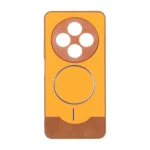قاب Line Case جیر MagSafe فلزی محافظ لنزدار Xiaomi Redmi 14C / Redmi A4 / Poco C75 - نارنجی